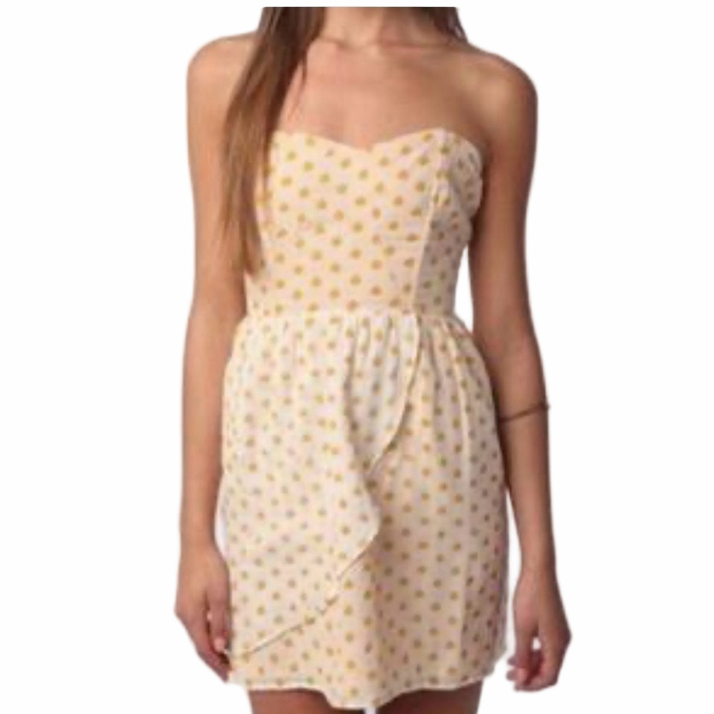 Urban Outfitters Coincidence & Chance White Sundress Peaches Small